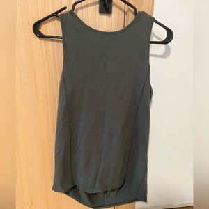 LULULEMON Open Back Tank Top Size 6 in Forest Green